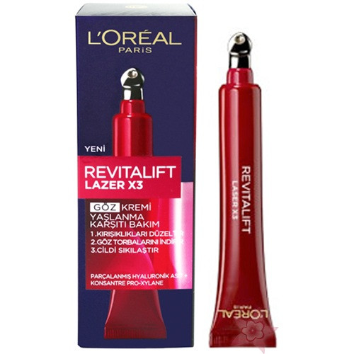کرم دور چشم لورال L’Oreal Paris Revitalift Laser X3 Eye Cream حجم 15 میلی