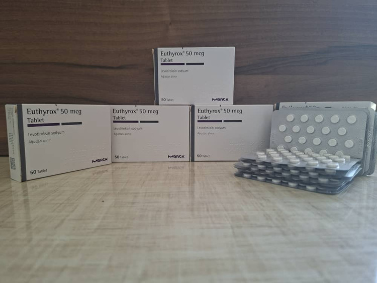 خرید قرص اوتیروکس ۵۰ Euthyrox | درمان کمکاری تیروئید ۵۰ عددی