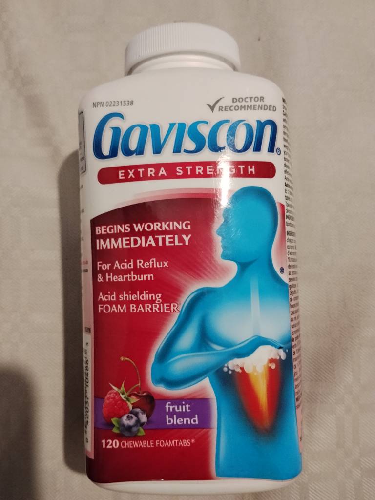 قرص جویدنی گاویسکون اکسترا استرنگث ۱۲۰ عددی | Gaviscon